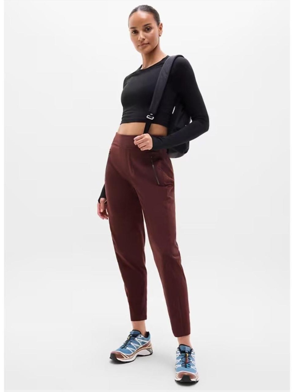 Athleta Trekkie North Jogger in Burgundy